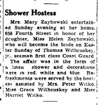 Marriage Newspaper clipping from Apr 6, 1943 5839781