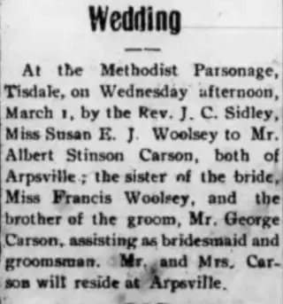 Marriage Newspaper clipping from Mar 3, 1916 5839953