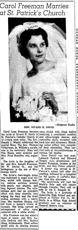 Marriage Newspaper clipping from Oct 3, 1964 5840300