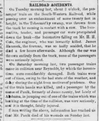 other Newspaper clipping from Jan 2, 1856 5840504