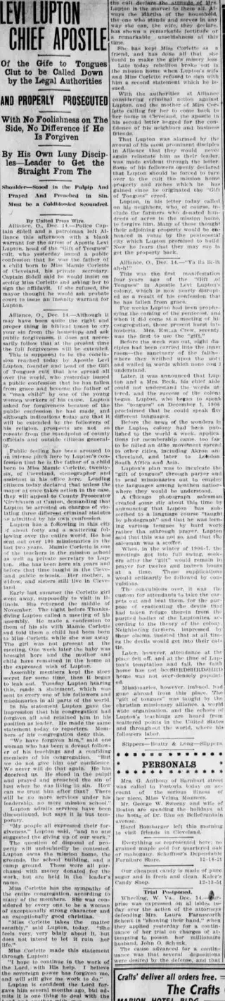 other Newspaper clipping from Dec 14, 1910 5841090