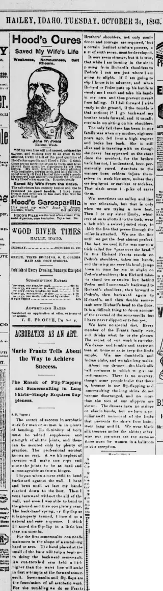 other Newspaper clipping from Oct 31, 1893 5841469