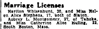 Marriage Newspaper clipping from Sep 27, 1939 5842468