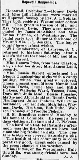 other Newspaper clipping from Dec 6, 1905 5842689