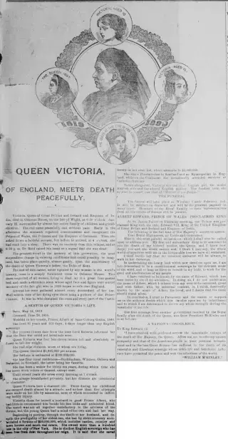 other Newspaper clipping from Jan 29, 1901 5842708
