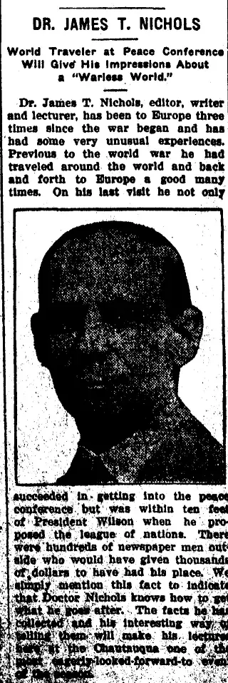 other Newspaper clipping from Jul 10, 1919 5843266