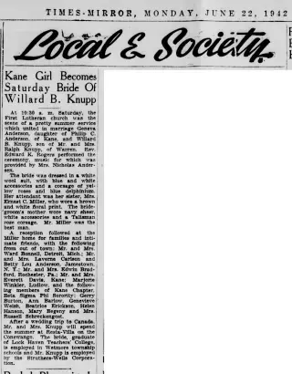 other Newspaper clipping from Jun 22, 1942 5843272