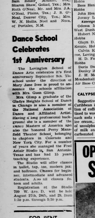 other Newspaper clipping from Aug 27, 1957 5843637