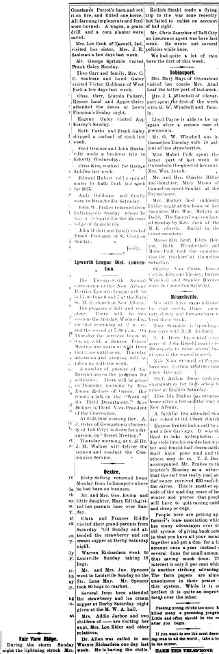 other Newspaper clipping from May 31, 1917 5843821