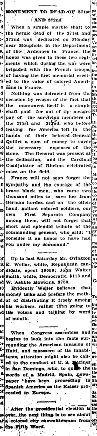 other Newspaper clipping from Oct 29, 1920 5844344