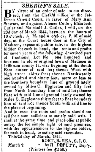 other Newspaper clipping from Mar 23, 1844 5845223