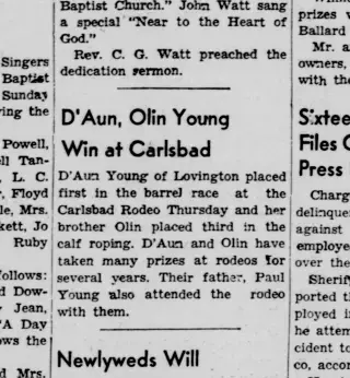 other Newspaper clipping from Jun 2, 1953 5845305