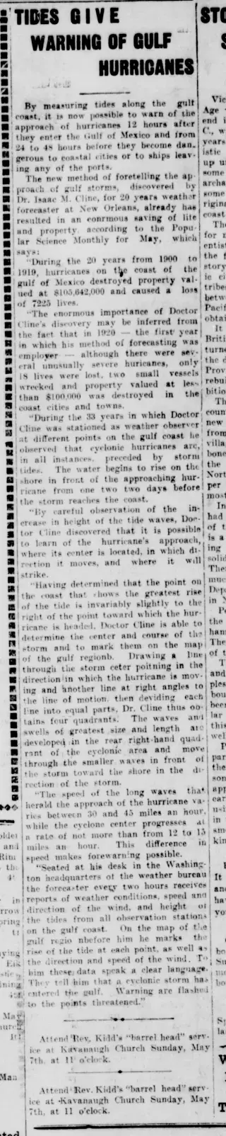 other Newspaper clipping from May 5, 1922 5845547