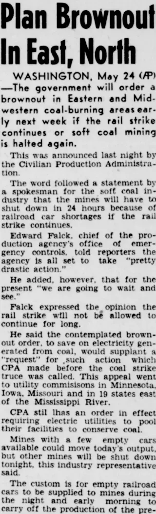 other Newspaper clipping from May 24, 1946 5845842