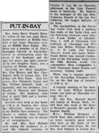 other Newspaper clipping from Oct 5, 1951 5845964