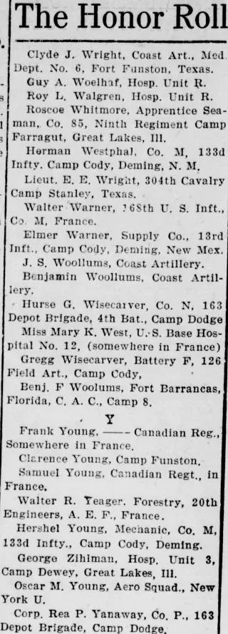 other Newspaper clipping from May 9, 1918 5846044