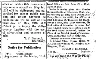 other Newspaper clipping from Apr 16, 1915 5846266