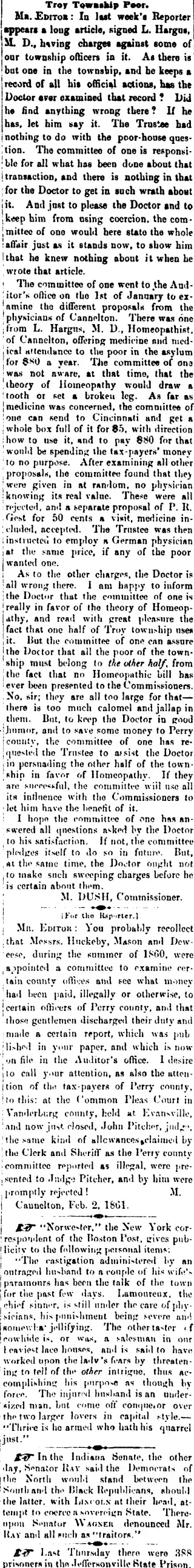 other Newspaper clipping from Feb 7, 1861 5846705