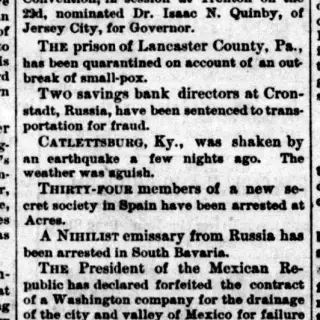 other Newspaper clipping from May 30, 1883 5847051