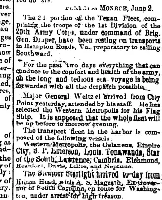 other Newspaper clipping from Jun 6, 1865 5847578