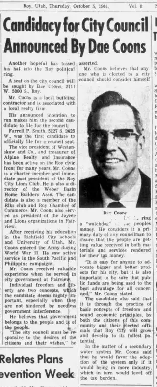 other Newspaper clipping from Oct 5, 1961 5847798