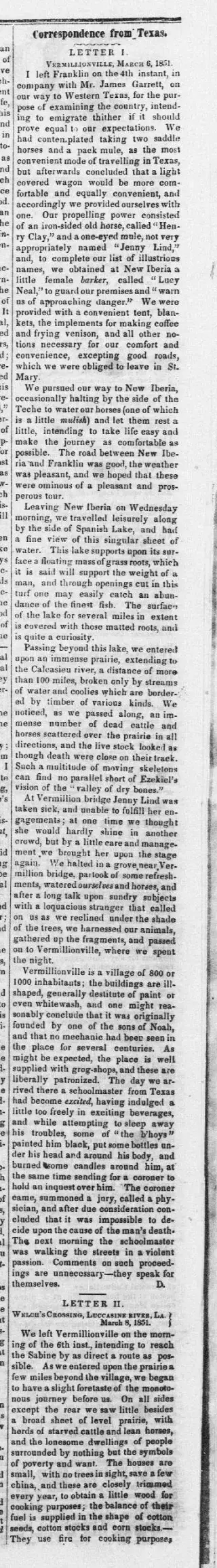 other Newspaper clipping from Mar 29, 1851 5848059