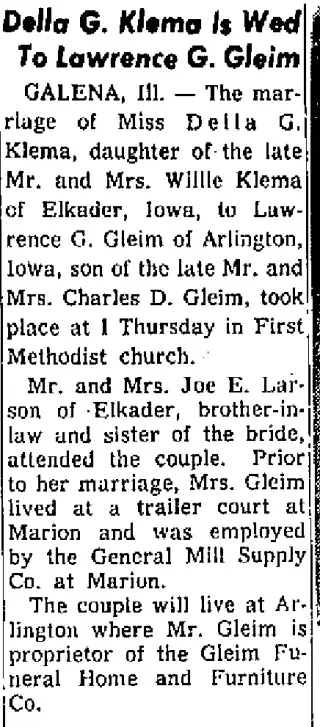 Marriage Newspaper clipping from Oct 27, 1964 5848926