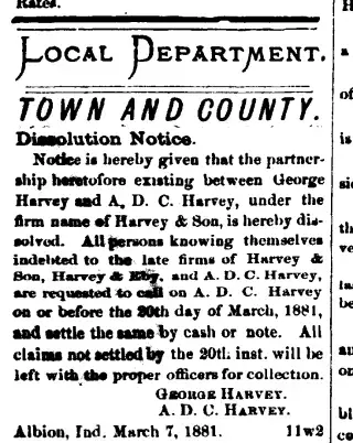 Business Newspaper clipping from Mar 10, 1881 5848957