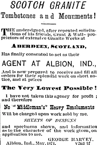 Business Newspaper clipping from Jun 4, 1874 5848964