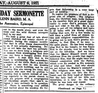 other Newspaper clipping from Aug 6, 1921 5849247