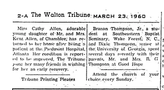 General news Newspaper clipping from Mar 23, 1960 5849852