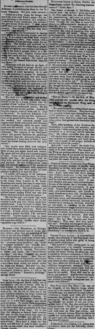 other Newspaper clipping from Oct 15, 1864 5850095