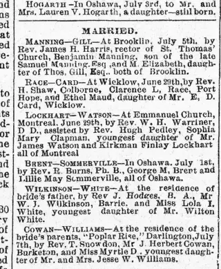 Marriage Newspaper clipping from Jul 13, 1904 5850097