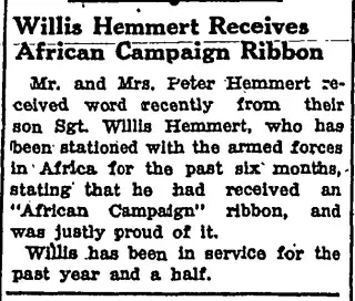 Military Newspaper clipping from Sep 2, 1943 5850782