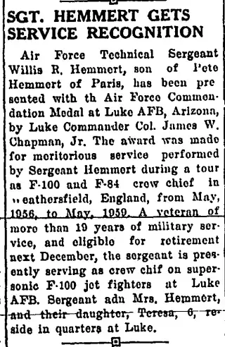 Military Newspaper clipping from Feb 25, 1960 5850821