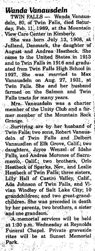 other Newspaper clipping from Feb 12, 1989 5850942