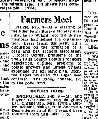 other Newspaper clipping from Feb 9, 1956 5851073