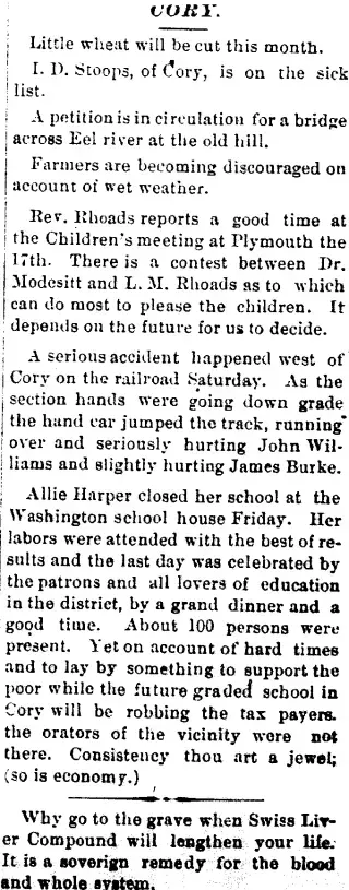 other Newspaper clipping from Jun 28, 1883 5851082