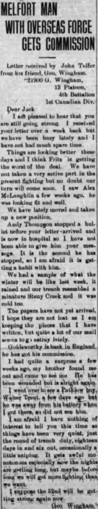 other Newspaper clipping from Nov 5, 1915 5851444