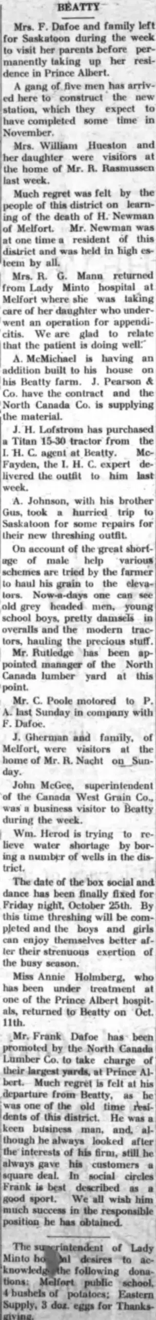other Newspaper clipping from Oct 16, 1918 5851510