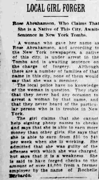 Crime Newspaper clipping from Jul 6, 1922 5851680