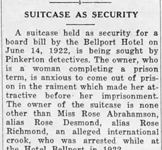 Crime Newspaper clipping from Apr 25, 1924 5851687