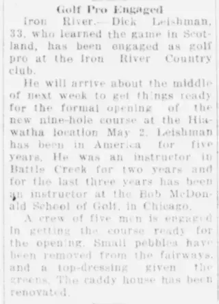 Sports Newspaper clipping from Apr 28, 1931 5851692