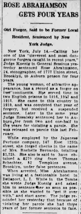 other Newspaper clipping from Jul 14, 1922 5851762