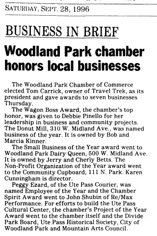 other Newspaper clipping from Sep 28, 1996 5852220