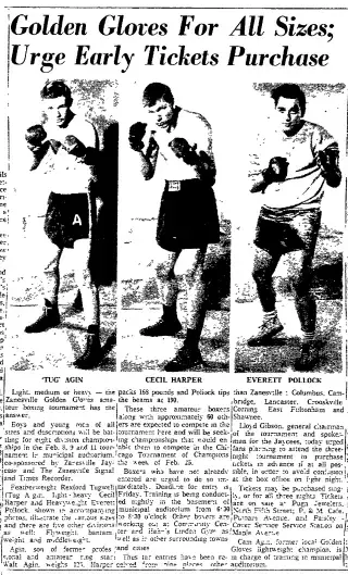 Sports Newspaper clipping from Jan 31, 1957 5852620