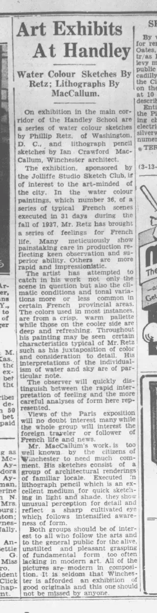 other Newspaper clipping from Mar 15, 1939 5852924