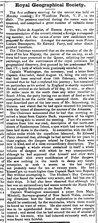 other Newspaper clipping from Nov 25, 1837 5853204