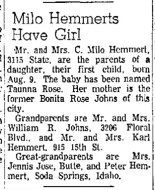 Birth Newspaper clipping from Aug 18, 1962 5853553