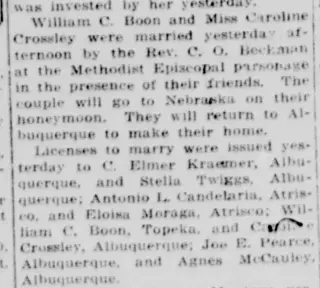 Marriage Newspaper clipping from Jun 1, 1917 5853859